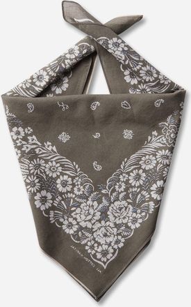 KAPITAL Fastcolor Selvedge Bandana (Churchill Garden) Khaki