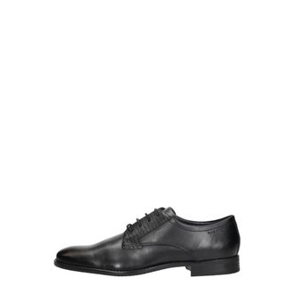 Bugatti Gekleed Laag - Heren - Nette schoenen - Zwart - 43 EU - Leer - Schoenen