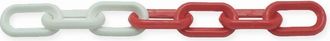 Viso Viso - Cadena De Se&ntilde;alizaci&oacute;n Pl&aacute;stico Rojo Y Blanco - &Oslash;8 Mm - Longitud 25m - Cbr801sbs