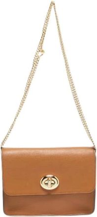 Coach Pre-owned Cross Body Bags, female, Brown, Size: ONE SIZE Pre-owned Leather Crossbody Bag