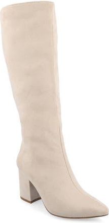 Journee Collection Ameylia Boot in Bone at Nordstrom Rack, Size 7.5 Regular Calf