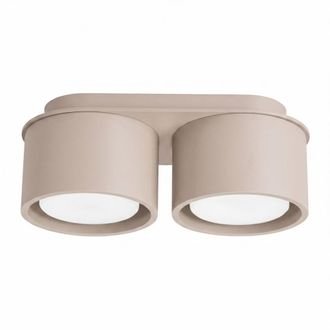 Sollux Lighting Plafone taupe aluminio alt. 8 cm