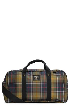 Barbour Torridon Tartan Flight Holdall Duffle Bag in Classic Tartan at Nordstrom