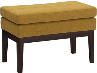Simpli Home Carlson 27In Mid Century Small Ottoman Bench