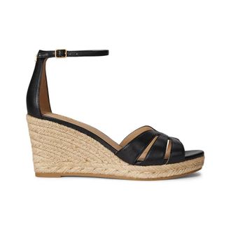 Ralph Lauren Sandali con zeppa Nellie - - Shoes - Donna - Nero - 39 EU