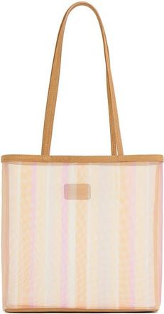Mansur Gavriel Filo Stripe Mesh Tote in Sunset Multi at Nordstrom