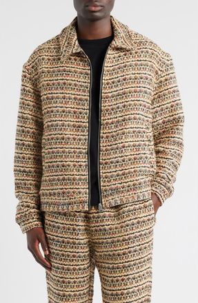 Diet Starts Monday Tweed Zip Jacket in Tan Multi at Nordstrom, Size Xx-Large