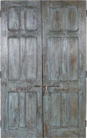 Biscottini International Puerta Corredera Medieval Antigua Interior O Exterior De Madera Maciza Y Hierro