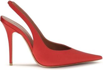 Amina Muaddi Multicolor Silk High Heel Womens Pumps