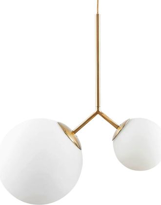 House Doctor Twice Pendelleuchte, Messing / weiss