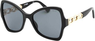 Moschino Dames/Vrouwen Vlinder Zonnebril (Zwart)