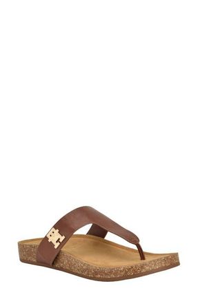 Tommy Hilfiger Tobeach Platform Flip Flop in Beige/brown at Nordstrom, Size 5.5