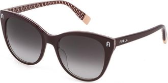 Furla SFU335W 09WG Womens Sunglasses Burgundy Size 54