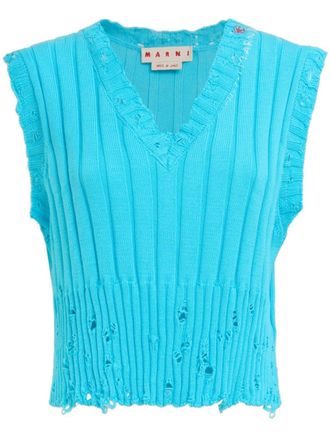 Marni Spencer met geborduurd logo - Blauw