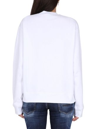 Dsquared2 Logo-Embroidered Sweatshirt - White