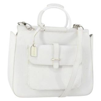 Gucci Pre-owned Handbags, female, White, Size: ONE SIZE Pre-owned Leather Handbag