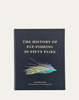 Graphic Image The History of Fly Fishing in Fifty Flies Leather-Bound Book by Ian Whitelaw