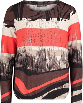 Betty Barclay Dames, Tops, Veelkleurig, Maat: M Leer