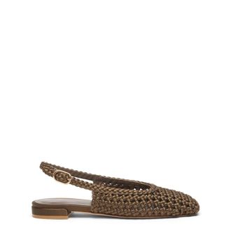 Stuart Weitzman Marina Slingback - female - Stuart Weitzman - Ballerina Shoes - Green - 5 1/2 UK - Shoes