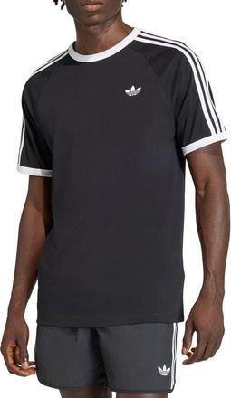 adidas 3-Stripes Cotton T-Shirt in Black at Nordstrom, Size Xx-Large