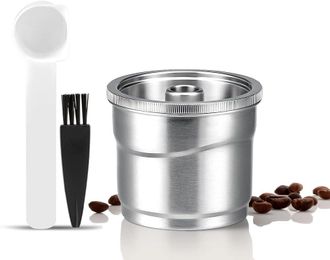 OEM C&aacute;psulas De Caf&eacute; Reutilizables Y Recargables De Acero Inoxidable, 1 C&aacute;psula
