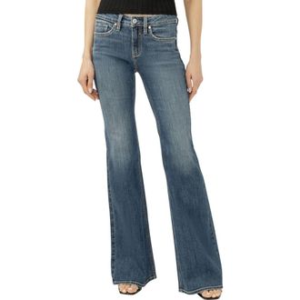 Silver Jeans Co Suki Flare Leg Jeans in Beverly at Nordstrom, Size 30 31
