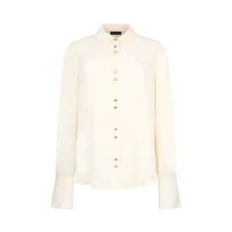 Liu Jo Viscose Georgette Blouse - Dames - Blouses & Shirts - Wit - Maat: S Viscose