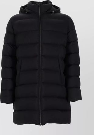 Herno long hooded padded coat