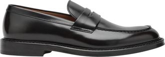 Doucal's Mocassino Penny - Heren - Loafers - Zwart - 42 EU - Leer - Schoenen