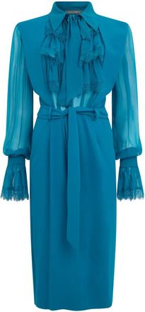 Alberta Ferretti Mujer, Vestidos, Azul, Talla: S