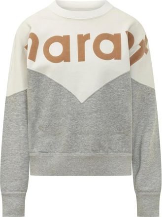 Isabel Marant Hoodies & sweatvesten, Dames, Grijs, S, Katoen, Houston GZ Sweatshirt
