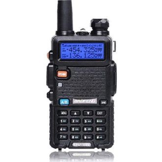 OEM Walkie Uv5r Vhf Uhf Fm Con Radio De Banda Dual, Color Negro (1 Unidad), Bater&iacute;a De Iones De Litio De 1800 Mah