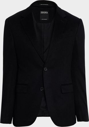 Ermenegildo Zegna Mens Oasi Cashmere Single-Breasted Blazer