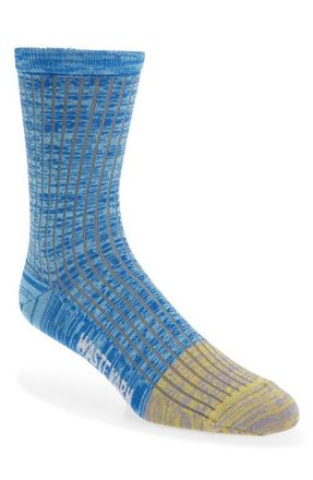 Waste Yarn Project Space Dye Rib Socks in Black Assorted at Nordstrom, Size 41-44