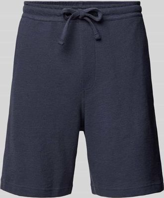 Ecoalf Regular Fit Shorts mit Strukturmuster Modell SARDAALF in Marine, Gr&ouml;&szlig;e XXL
