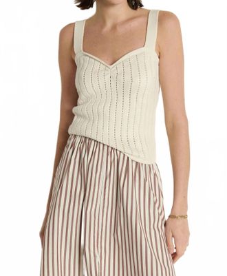 Nation Ltd Cali Sweater Tank Top In Porcelain