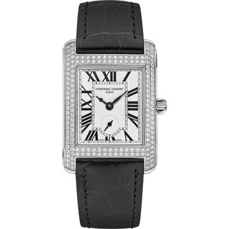 Frederique Constant Fc-235S2Cd 6 - Horloge Frederique Constant Classics Fc-235S2Cd 6 Carree - Dames - Horloges - Wit - ONE Size - Accessoires