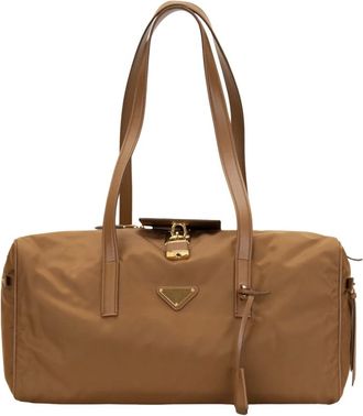 Prada Weekend Bags, female, Brown, Size: ONE SIZE Weekend Bags