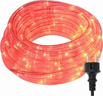 vidaXL Luz de cuerda con 2400 LED Rojo 100 m PVC vidaXL