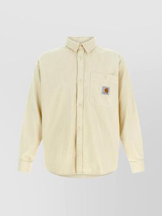 Carhartt Work in Progress button-down shirt with chest pocket and cuffs