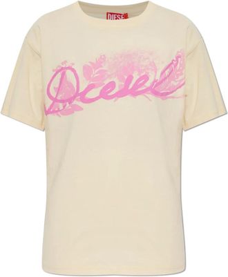 Diesel Mujer, Camisetas, Amarillo, Talla: XS