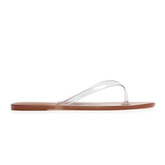 Black Suede Studio Crystal Sandal in Old Rose/clear Pvc at Nordstrom, Size 37