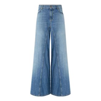 Pinko Wide Jeans - female - PINKO - Wide Jeans - Blue - W28 - Jeans