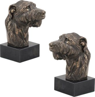 OEM Irish Wolfhound - Estatuilla De Perro, Busto Sobre Base De Piedra, Escultura, Trofeo Para Una Exposici&oacute;n Canina De La Marca Art-dog