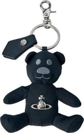 Vivienne Westwood Bear Sleutelhanger met Logoplaat - Heren - Sleutelhangers & Tashangers - Zwart - ONE Size - Accessoires