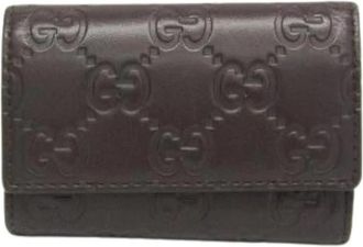 Gucci Pre-owned Guccissima Keycase - unisex - Vintage Accessoires - Bruin - ONE Size - Leer - Vintage