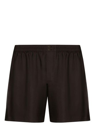 Dolce & Gabbana Shorts con applicazione - Marrone