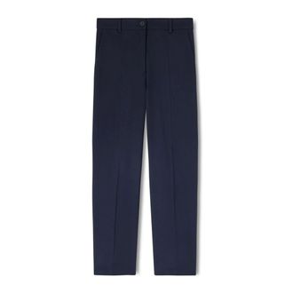 Motivi Pantalones Cady Regular - Trousers - Mujer - Azul - 2XL