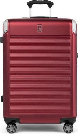 Travelpro Platinum Elite Hardside Expandable 25 Medium Checked Spinner Luggage in Daring Red at Nordstrom