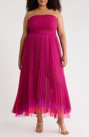Chelsea28 Tulle Party Dress in Pink Combo at Nordstrom Rack, Size 2X
